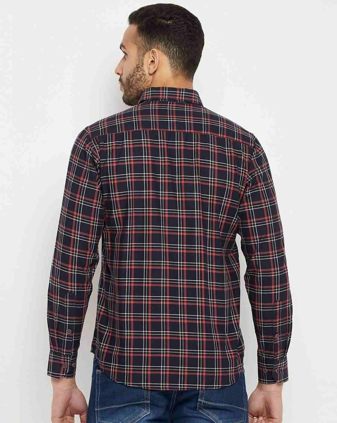 DUKE | Men Checked Slim Fit Shirt|4