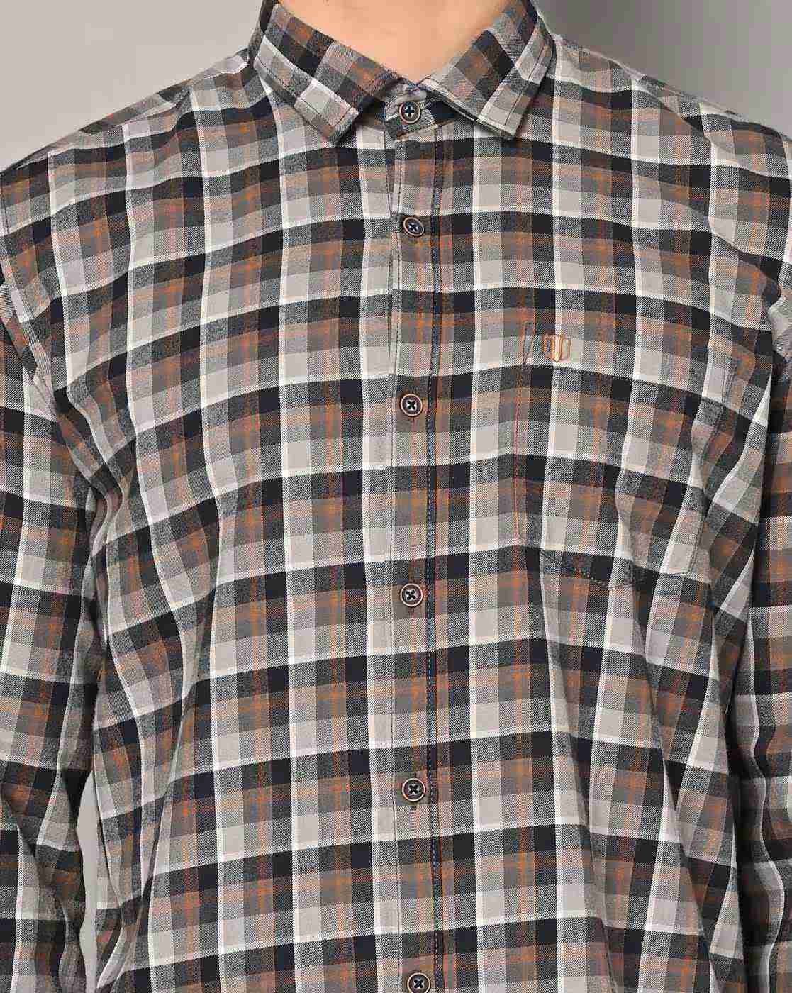 DUKE | Men Checked Slim Fit Shirt|3
