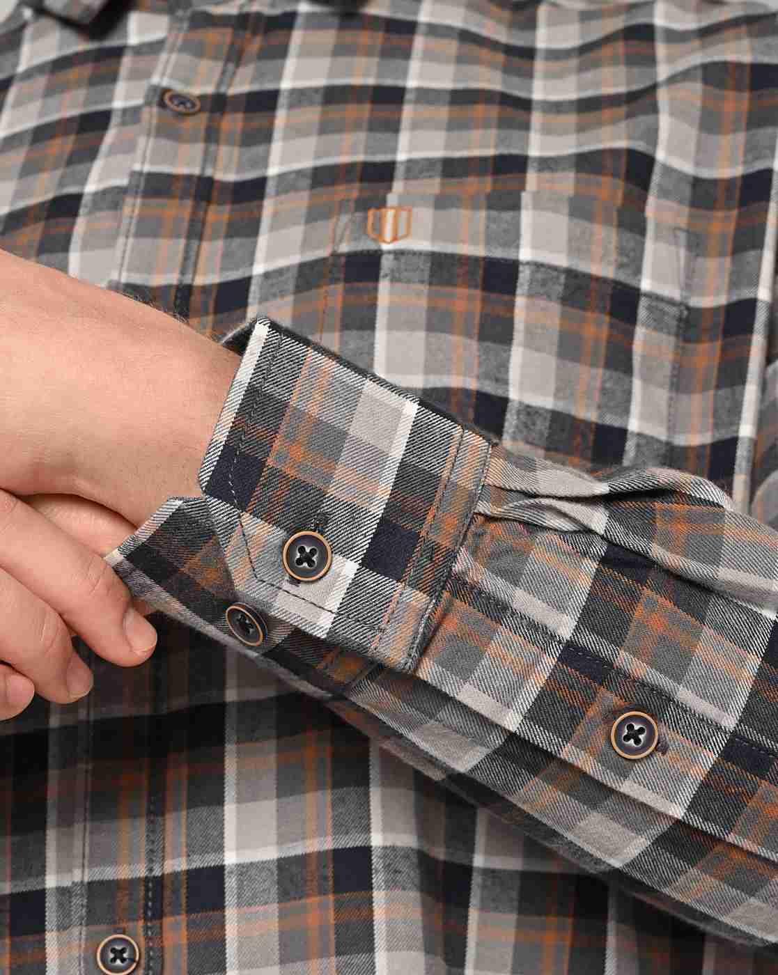 DUKE | Men Checked Slim Fit Shirt|5