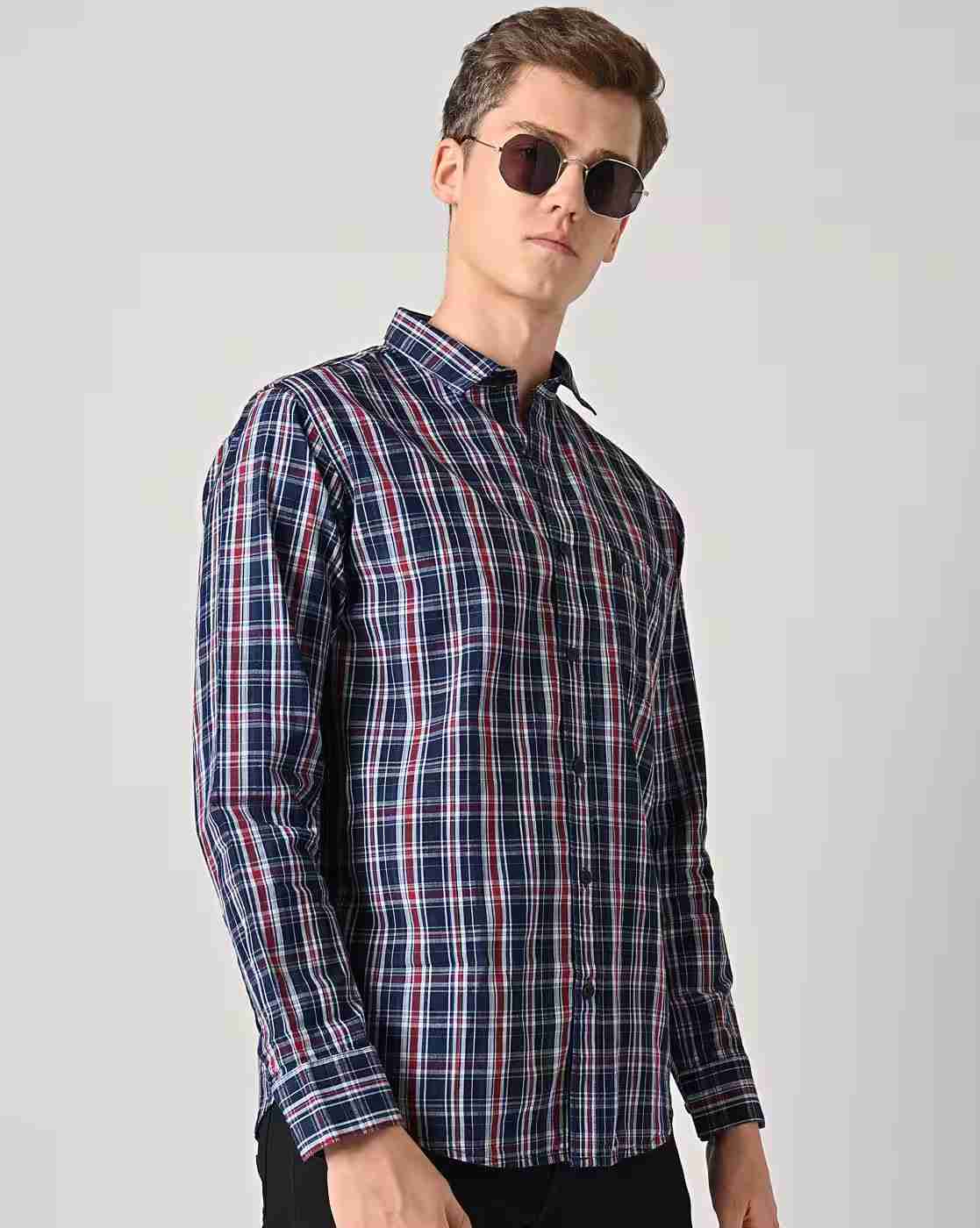 DUKE | Men Checked Slim Fit Shirt|0
