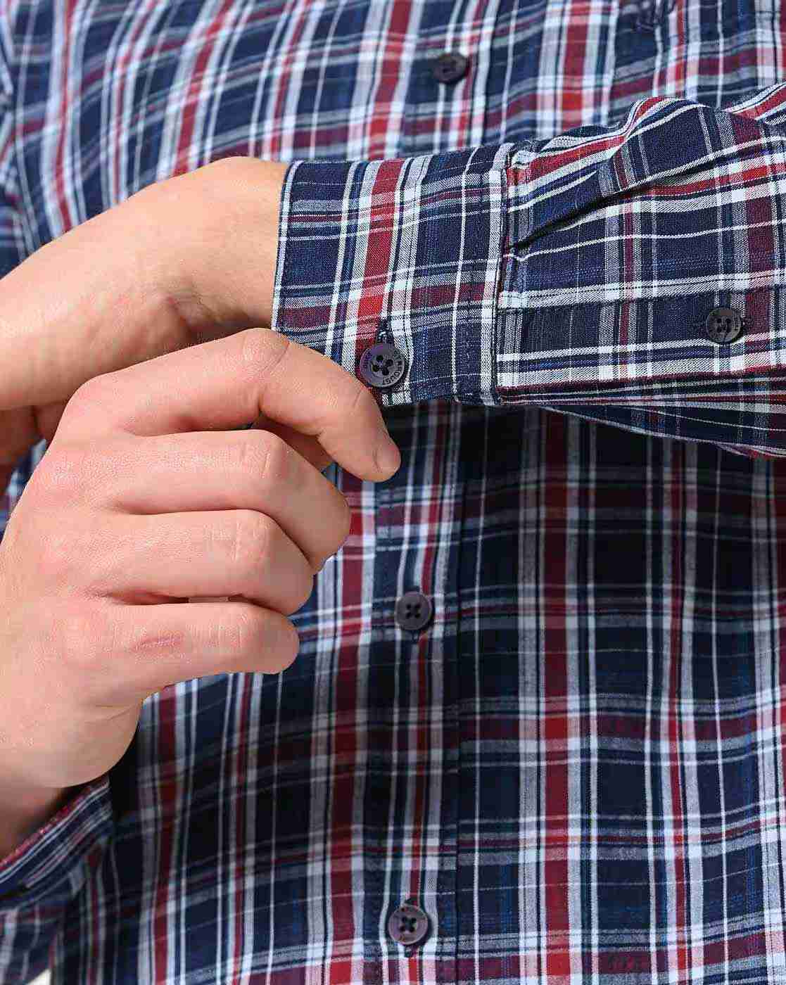 DUKE | Men Checked Slim Fit Shirt|4