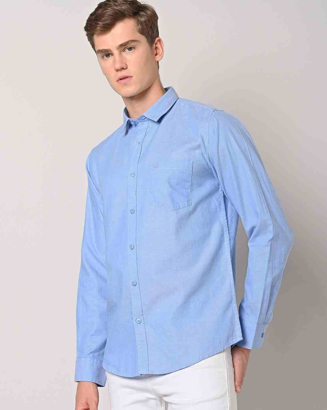 DUKE | Men Slim Fit Spread Collar Shirt|0