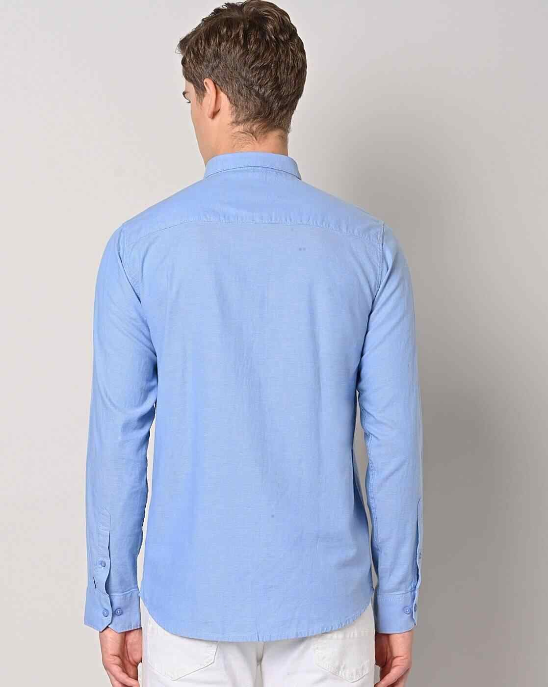DUKE | Men Slim Fit Spread Collar Shirt|2