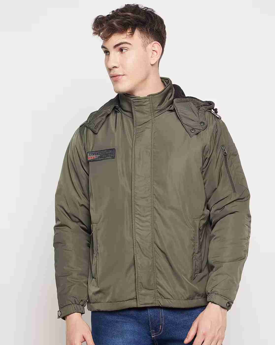 Zip-Front Jacket with Detachable Hood