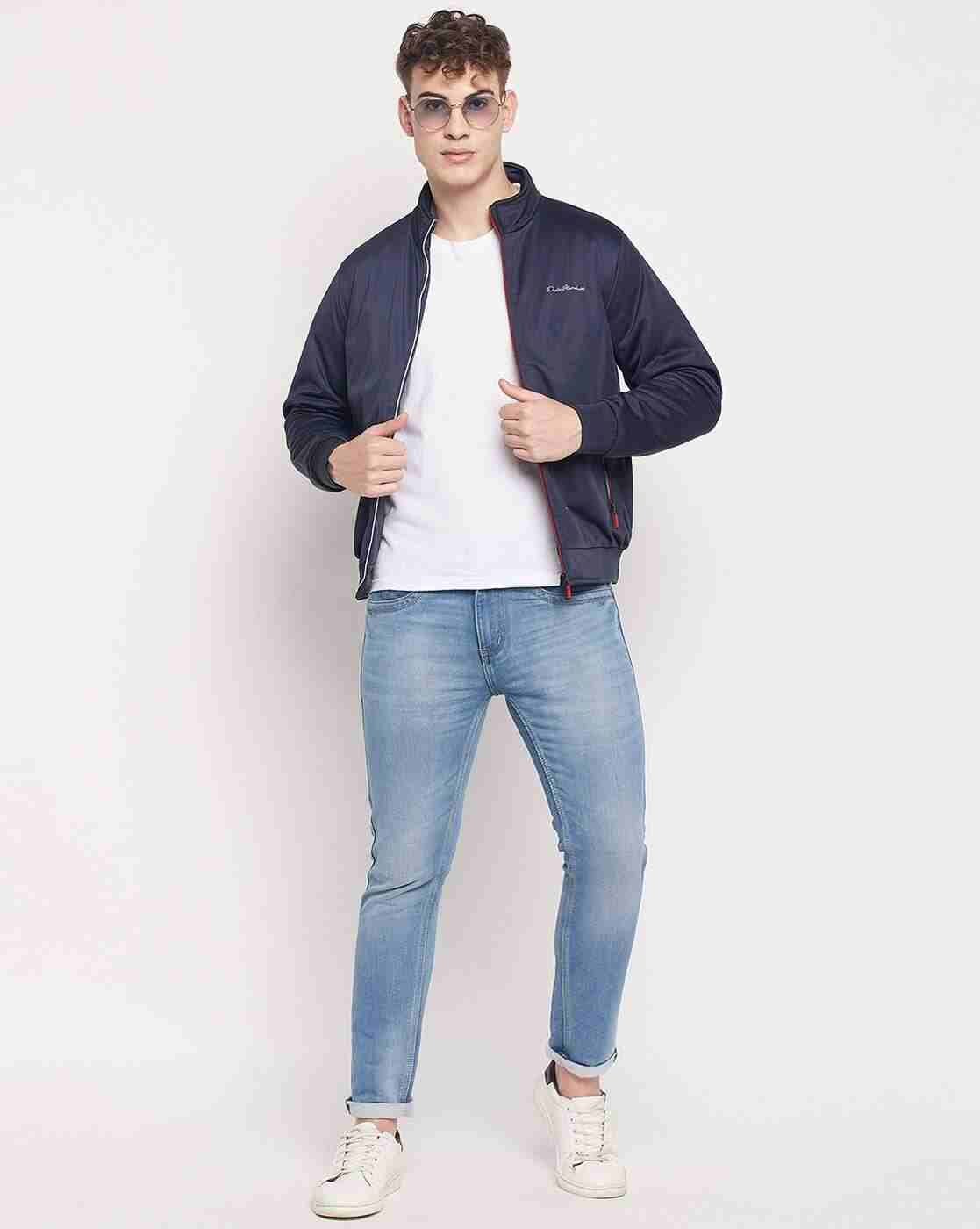 DUKE | Zip-Front Slim Fit Bomber Jacket with Insert Pockets|1