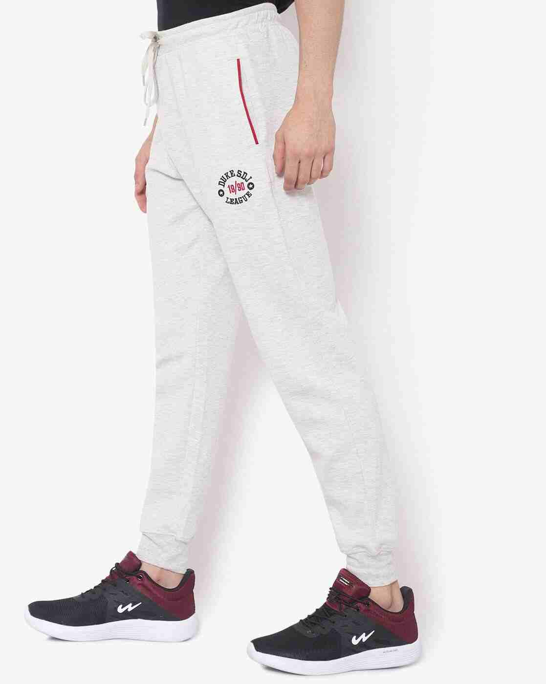 Mid-Rise Joggers with Elasticated Drawstring Waist