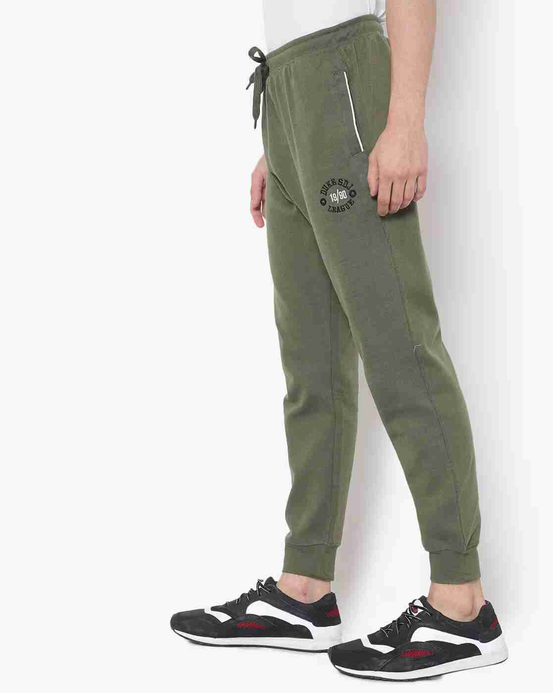 Mid-Rise Joggers with Elasticated Drawstring Waist
