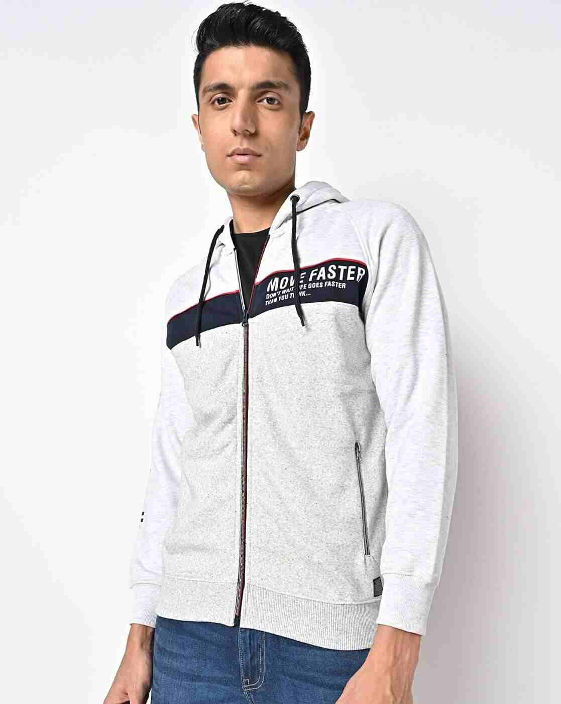 DUKE | Heathered Zip-Front Hoodie|0