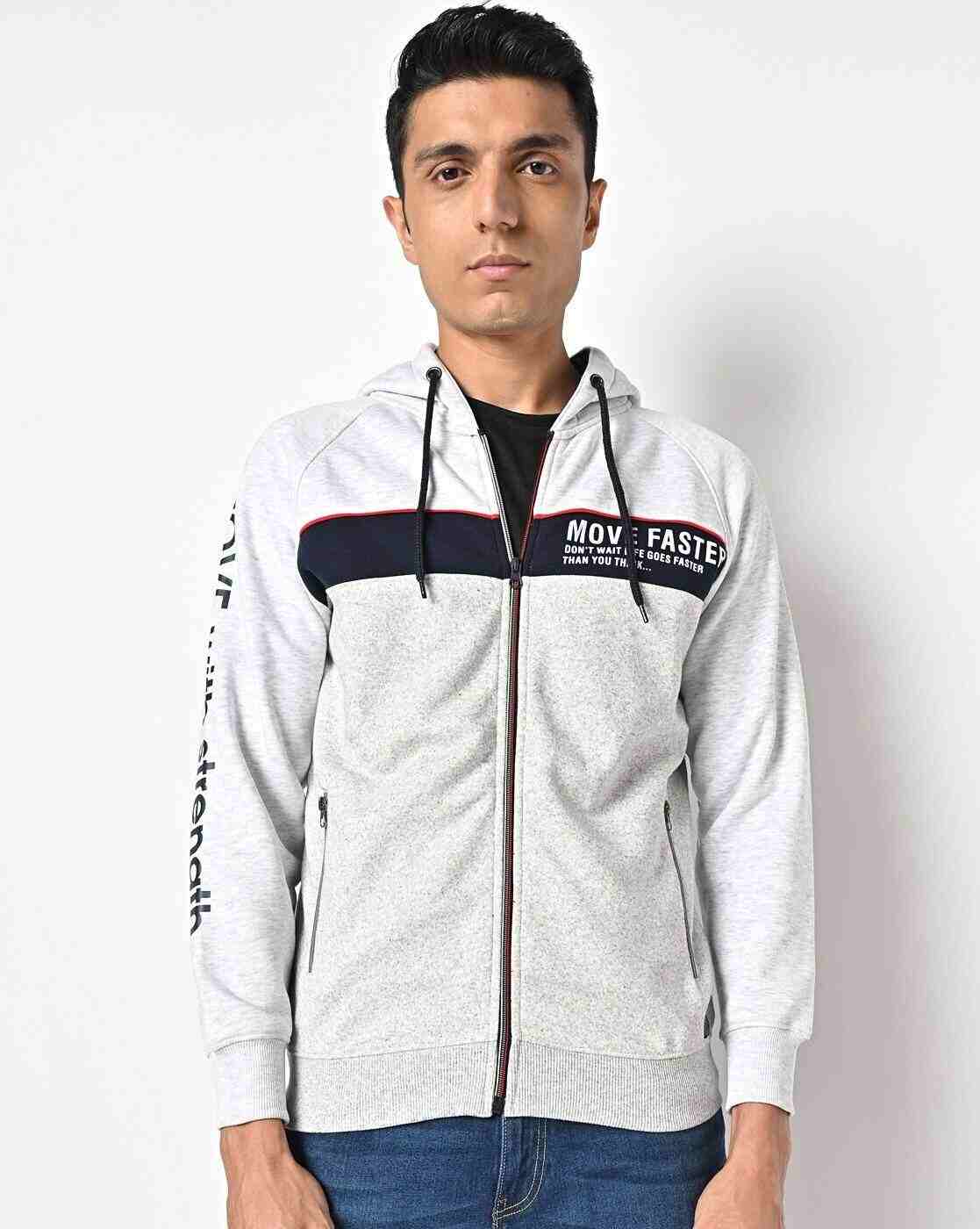 DUKE | Heathered Zip-Front Hoodie|1