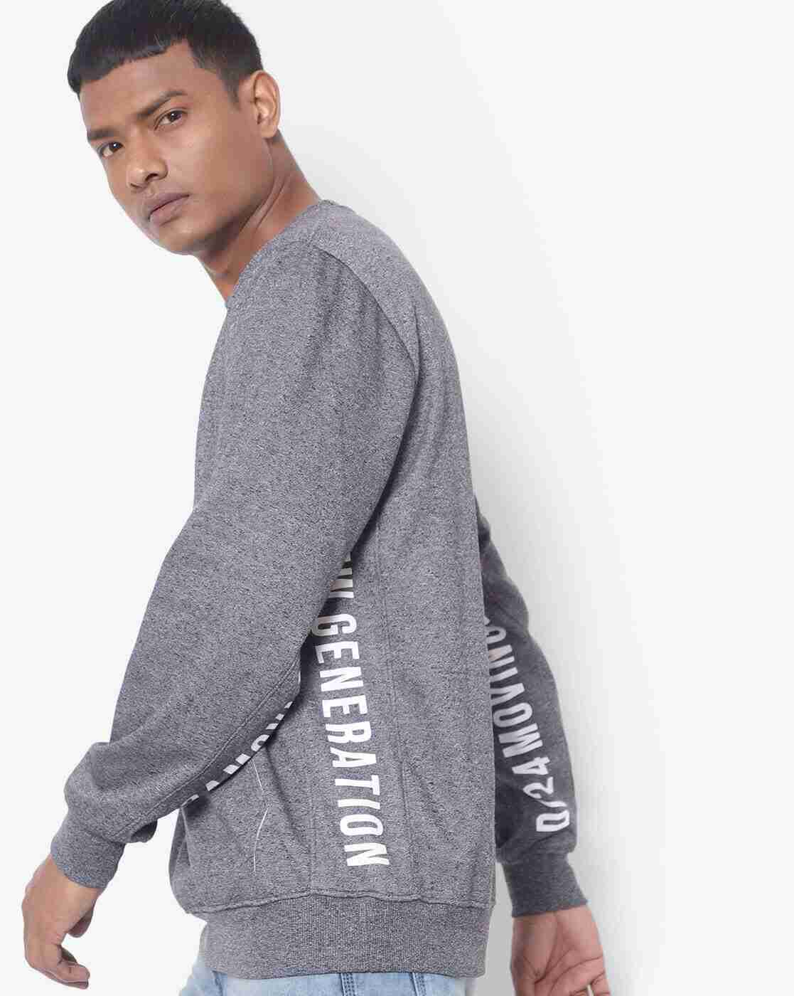 Heathered Crew-Neck Sweatshirt