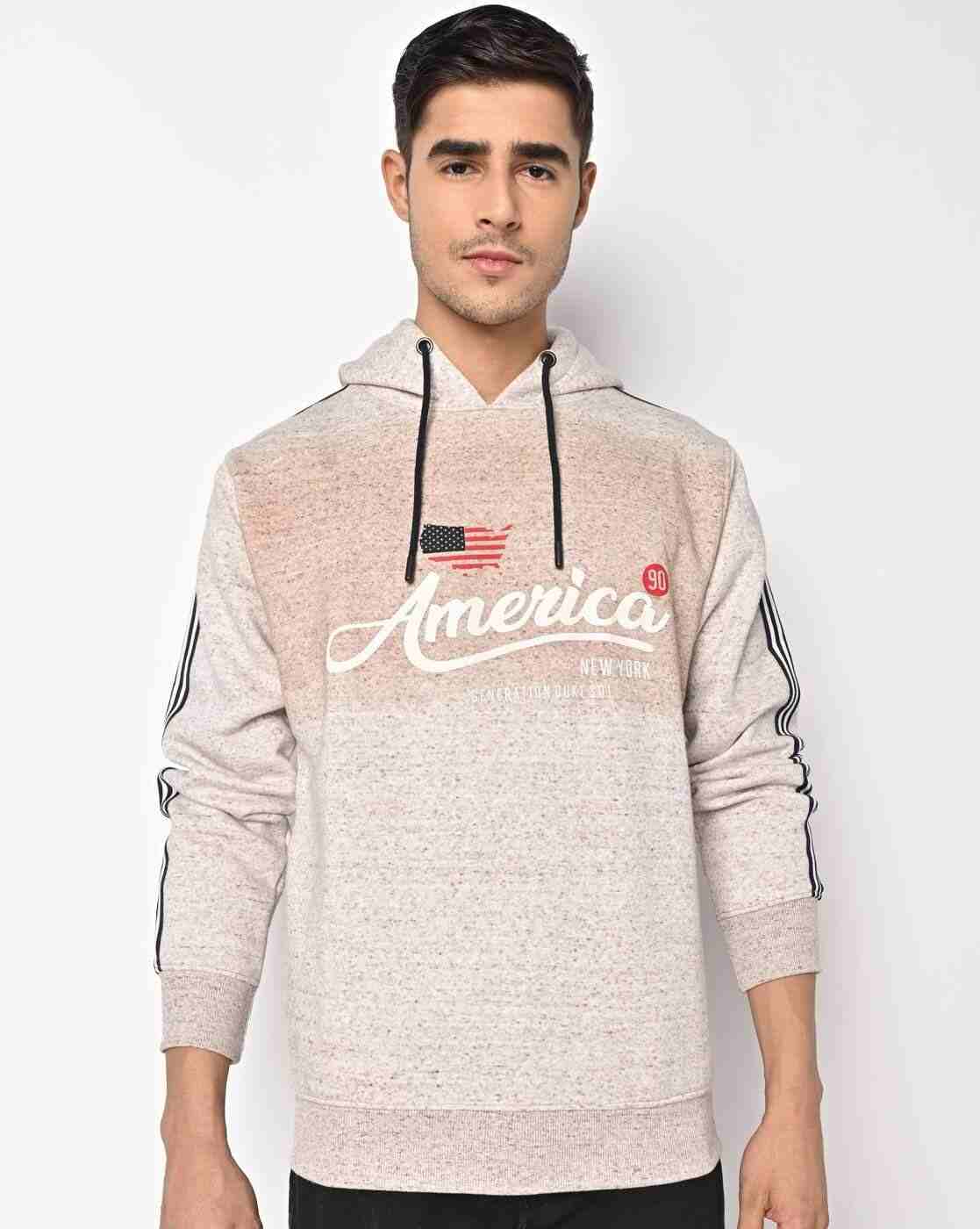DUKE | Typographic Print Hoodie with Slip Pockets|0