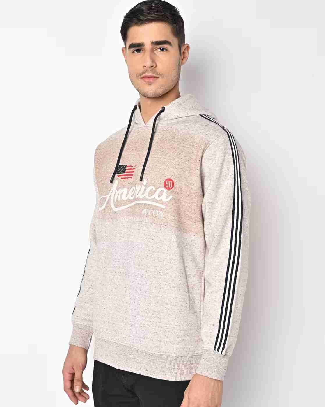 DUKE | Typographic Print Hoodie with Slip Pockets|1