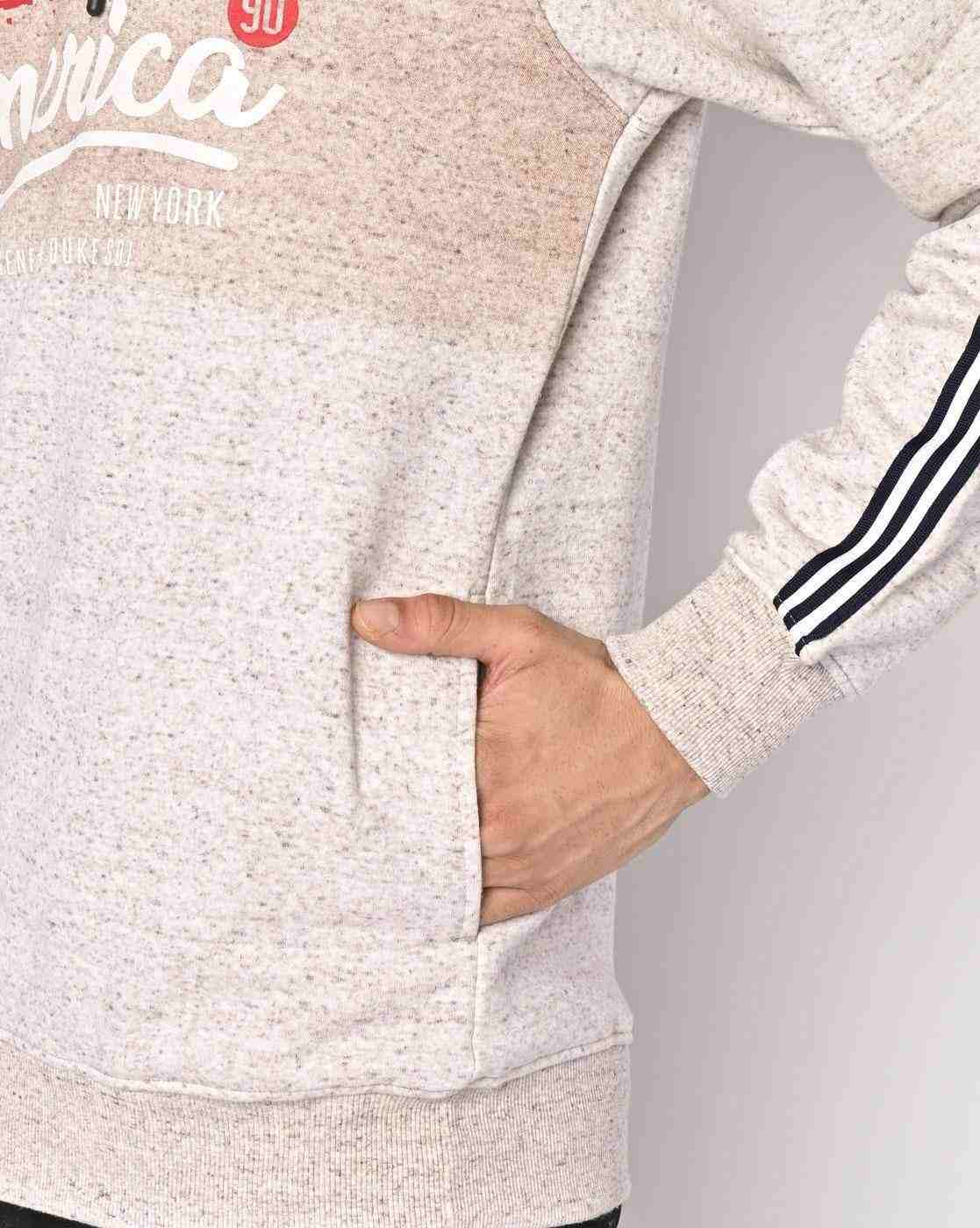 DUKE | Typographic Print Hoodie with Slip Pockets|3