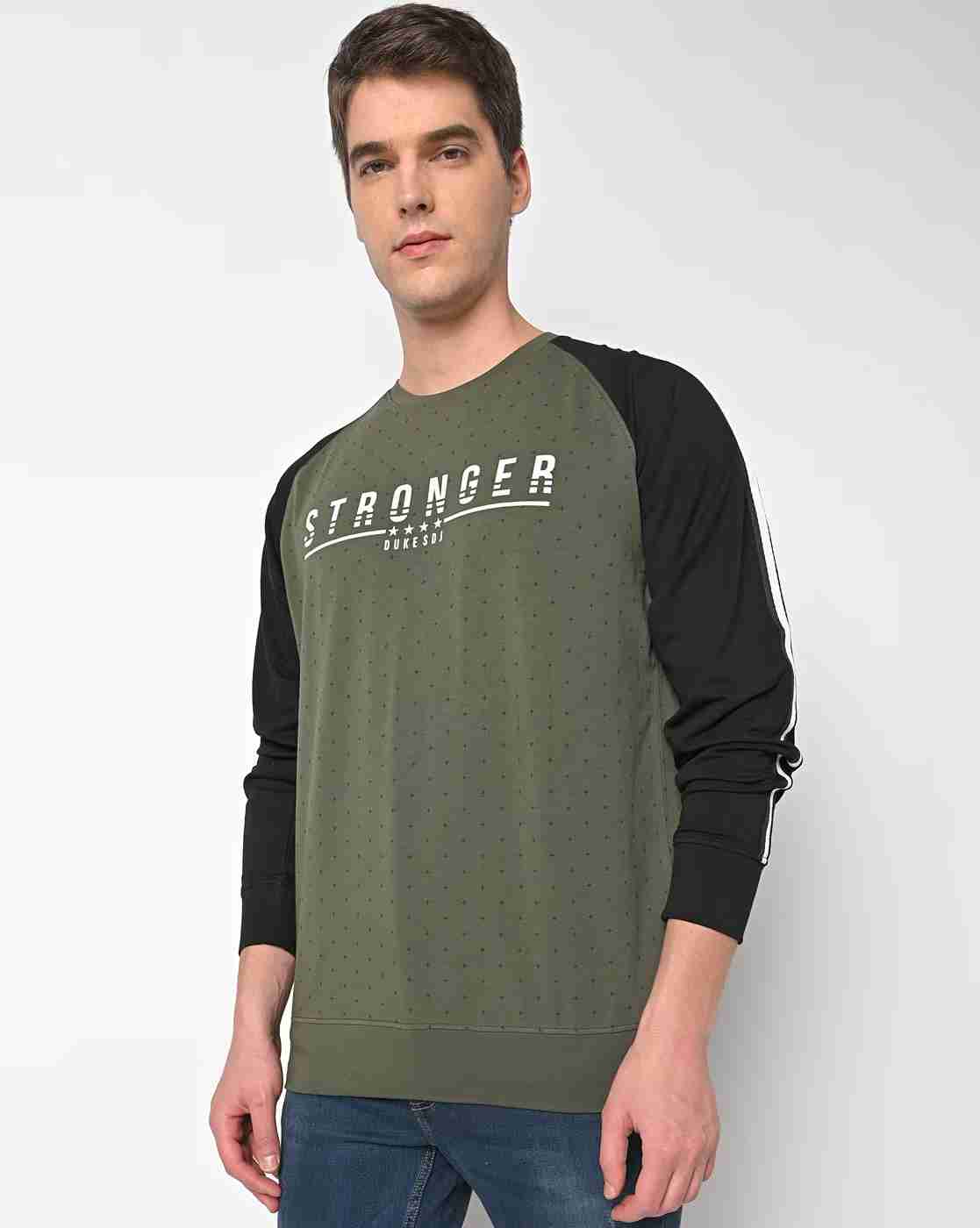 DUKE | Typographic Print Crew-Neck Sweatshirt|0
