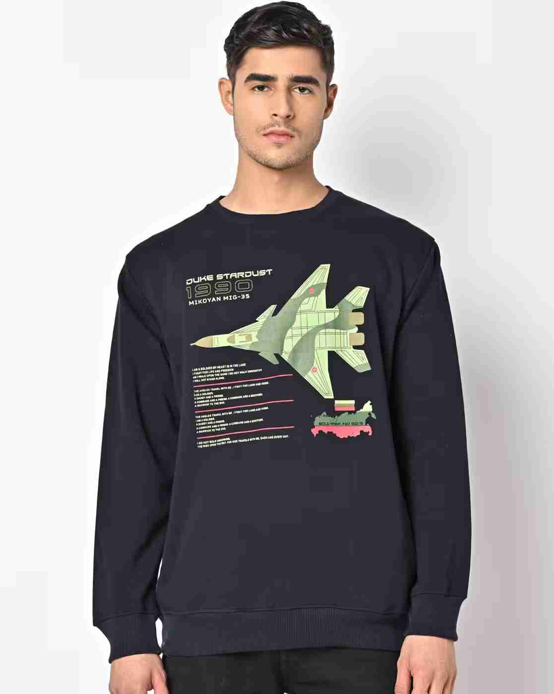 DUKE | Graphic Print Crew-Neck Sweatshirt|1