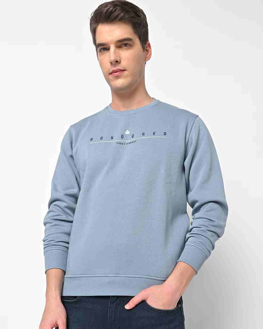 DUKE | Typographic Print Crew-Neck Sweatshirt|0
