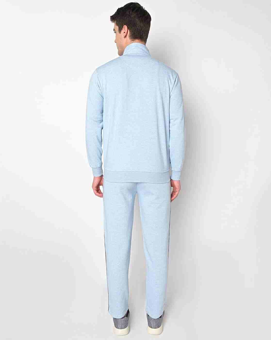 DUKE | Heathered Zip-Front Tracksuit Set|1