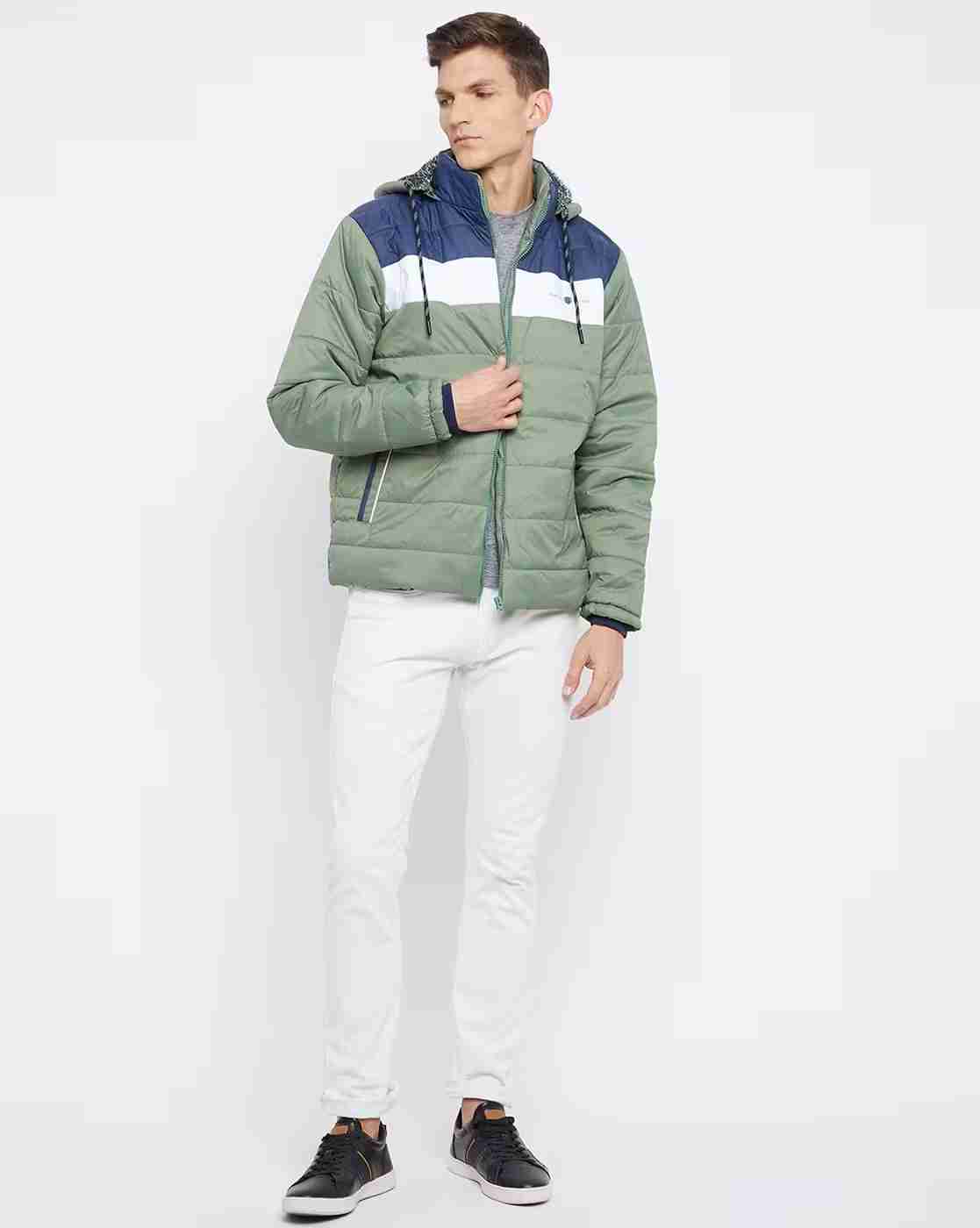 DUKE | Colourblock Quilted Jacket with Detachable Hood|1
