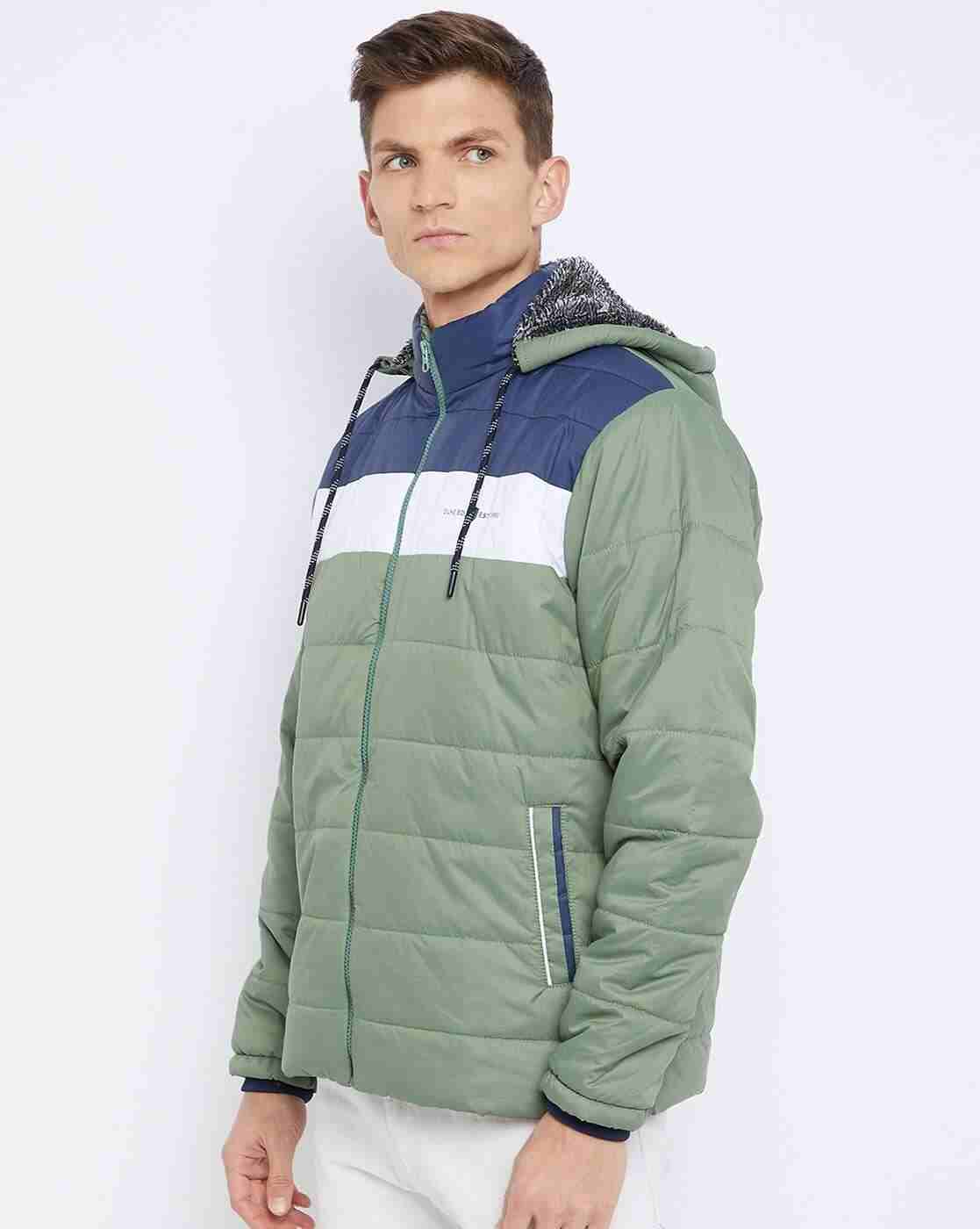 DUKE | Colourblock Quilted Jacket with Detachable Hood|2