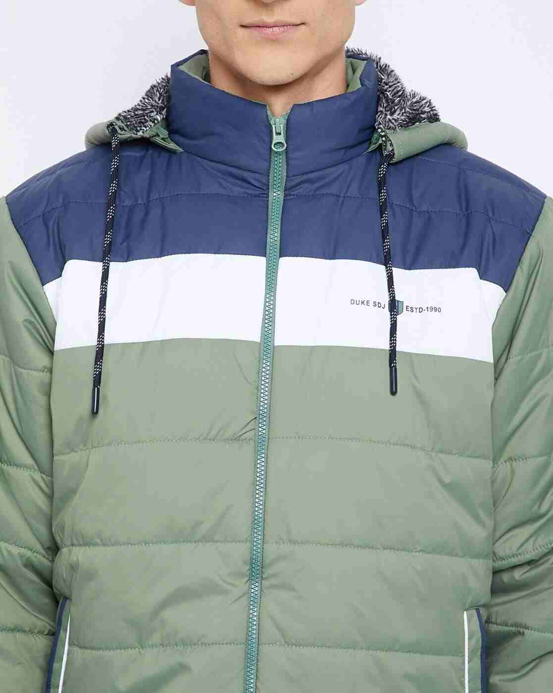 DUKE | Colourblock Quilted Jacket with Detachable Hood|5