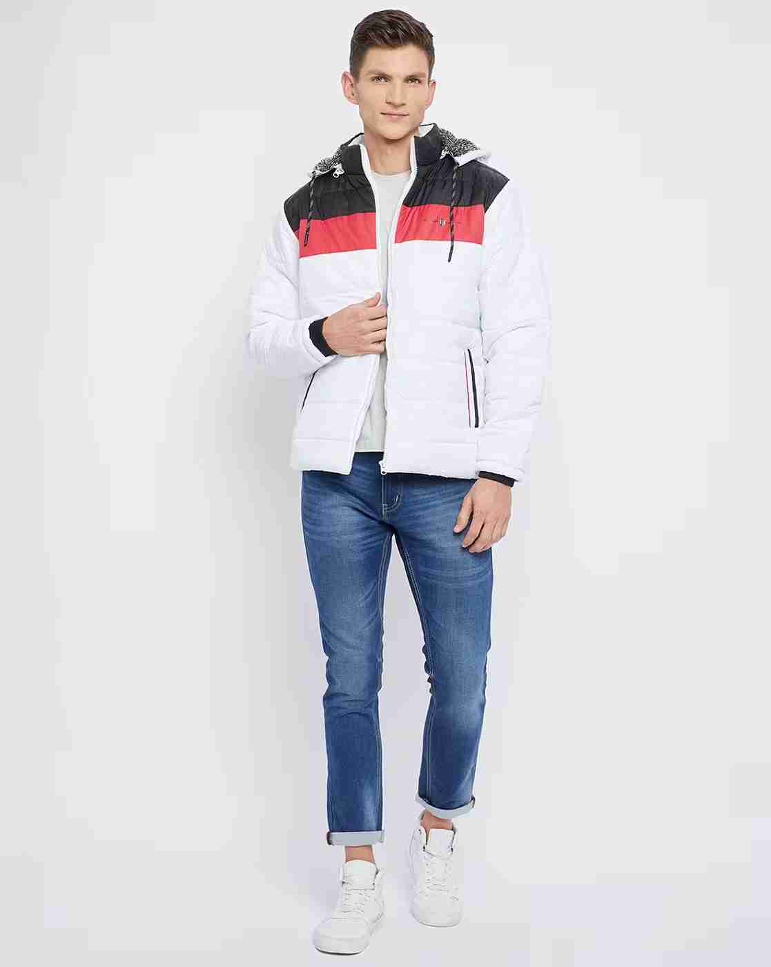 DUKE | Colourblock Quilted Jacket with Detachable Hood|1