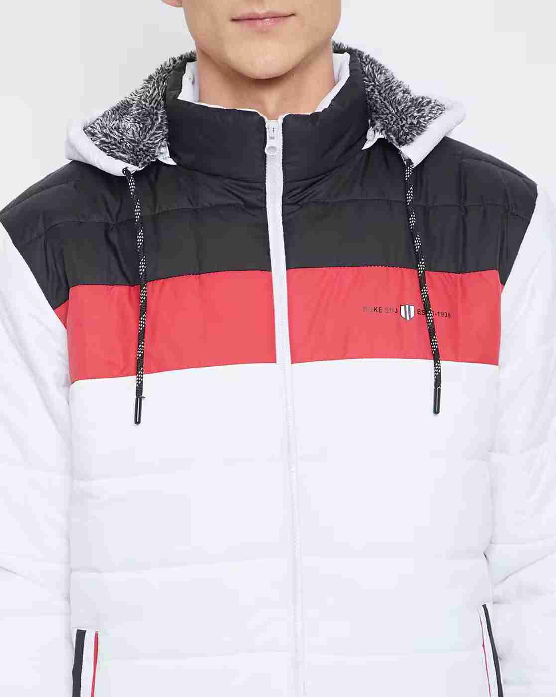 DUKE | Colourblock Quilted Jacket with Detachable Hood|5