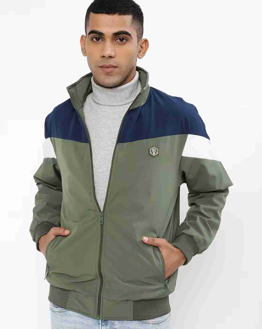 DUKE | Colourblock Slim Fit Jacket with Slip Pockets|0