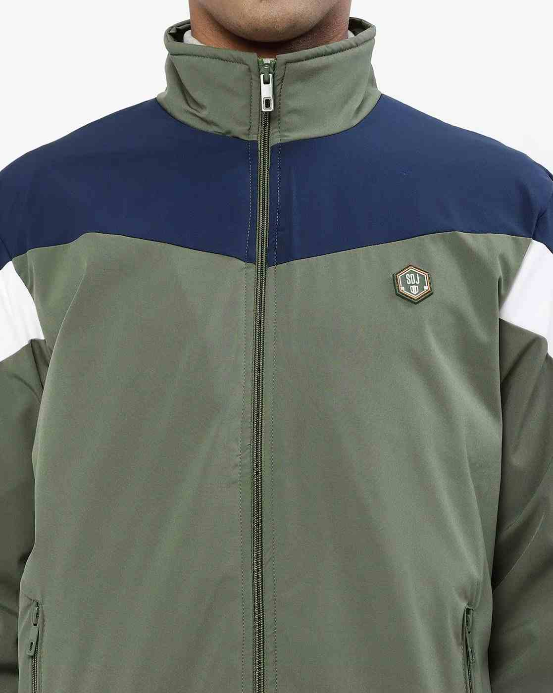 DUKE | Colourblock Slim Fit Jacket with Slip Pockets|3