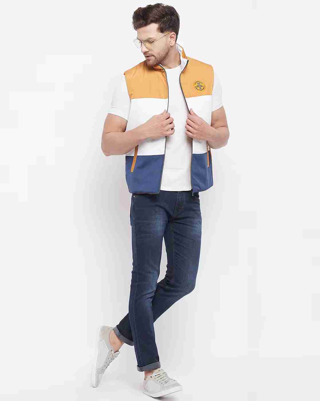 DUKE | Colourblock Slim Fit Zip-Front Jacket|1