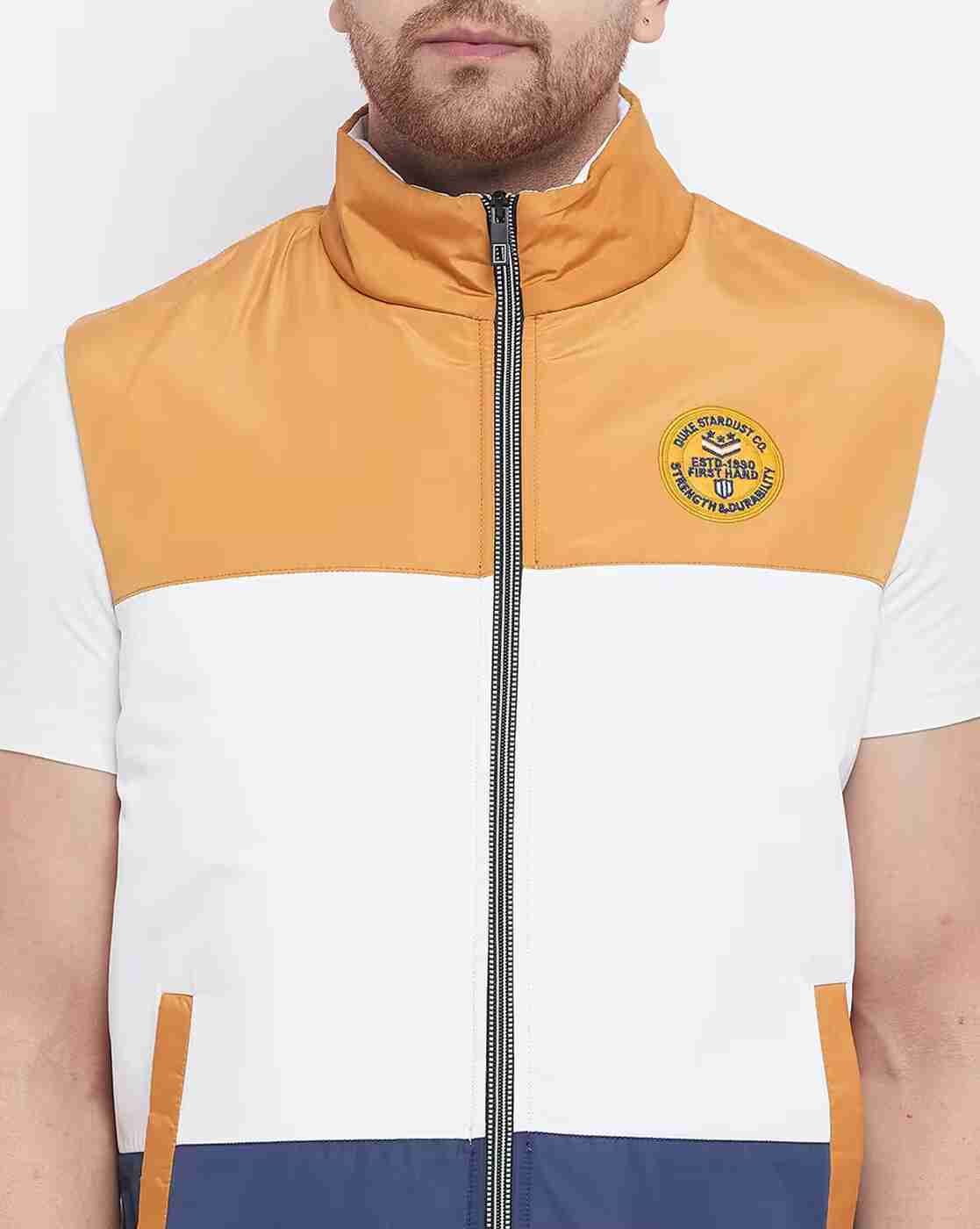DUKE | Colourblock Slim Fit Zip-Front Jacket|5