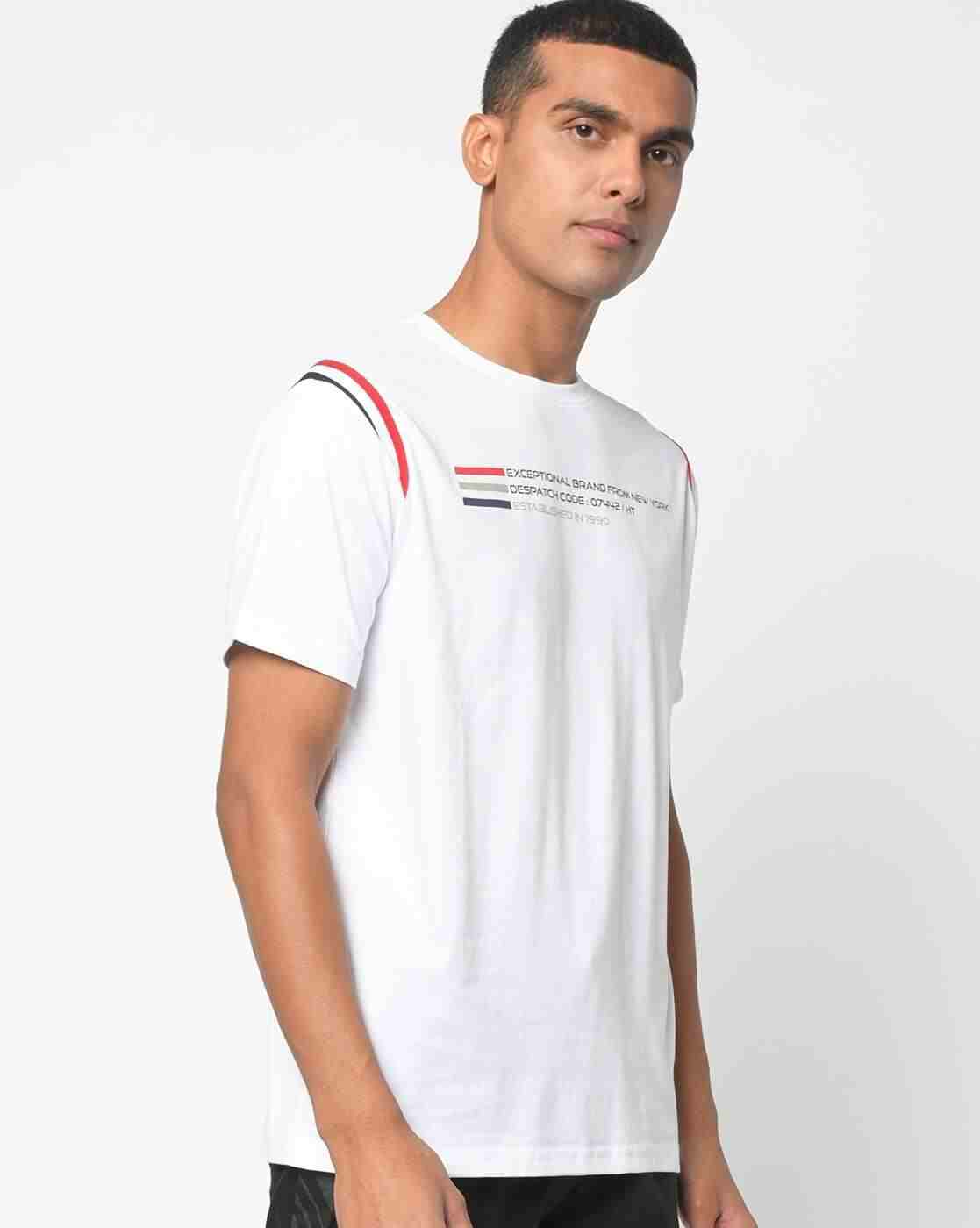 DUKE | Typographic Print Slim Fit Round-Neck T-shirt|1