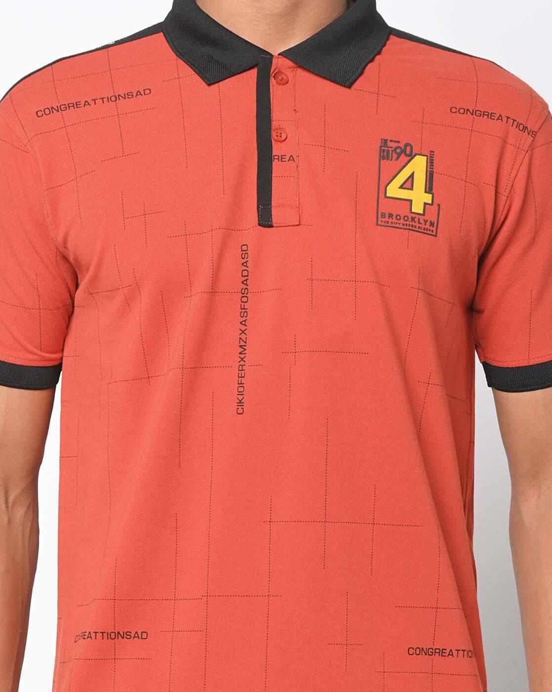 DUKE | Geometric Print Slim Fit Polo T-shirt|3
