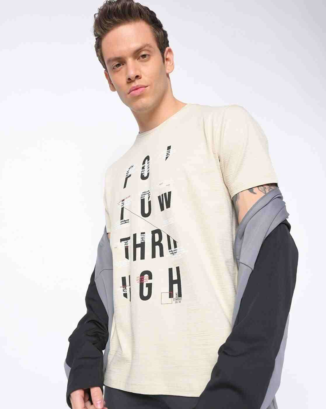 DUKE | Typographic Print Slim Fit Crew-Neck T-shirt|2