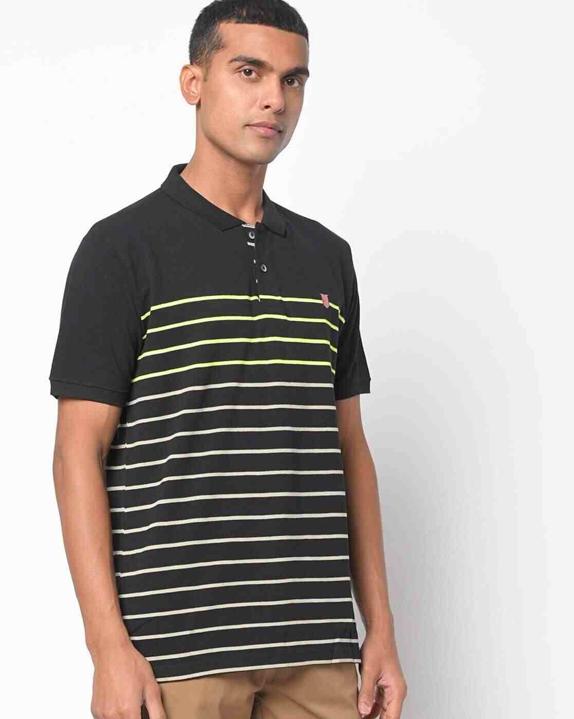 DUKE | Striped Slim Fit Polo T-shirt|0
