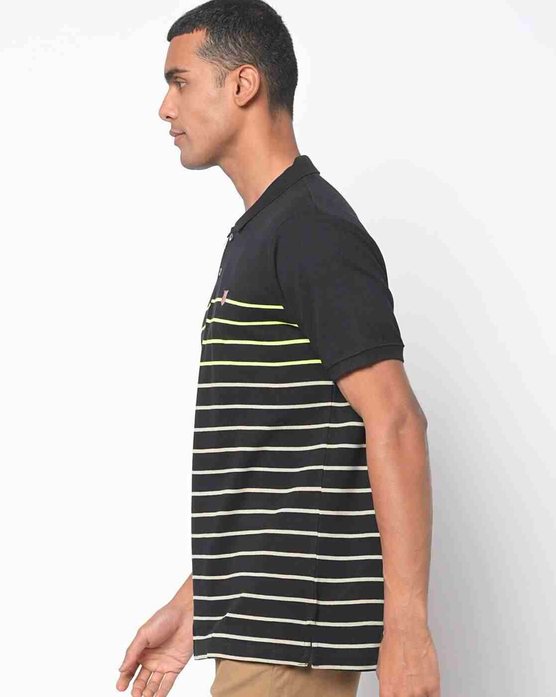DUKE | Striped Slim Fit Polo T-shirt|2