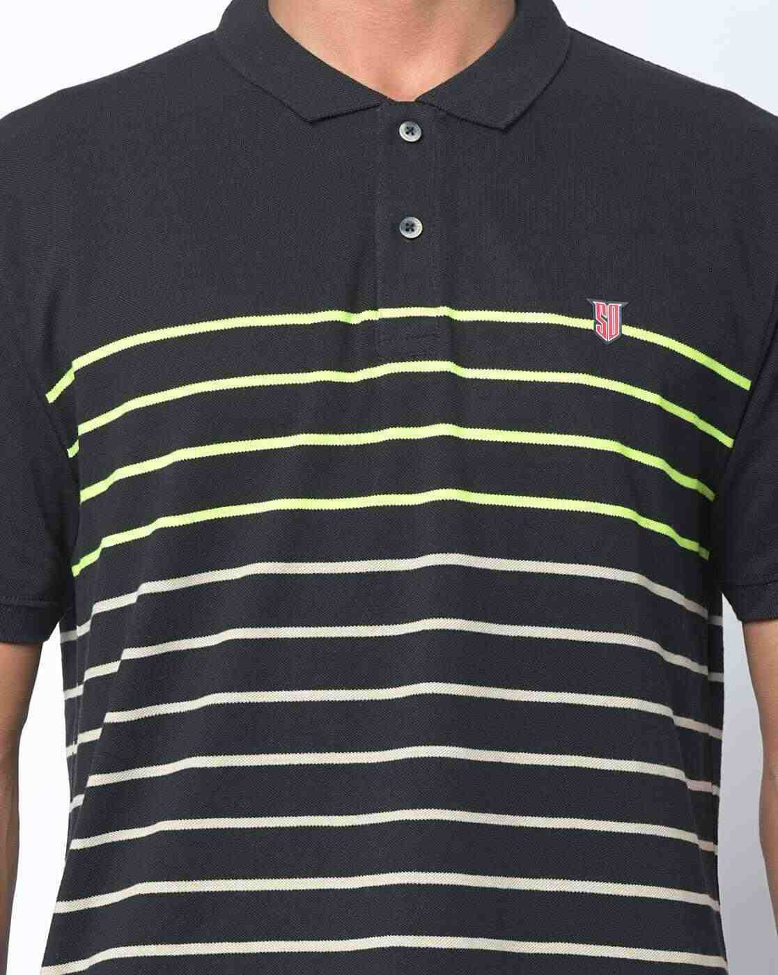 DUKE | Striped Slim Fit Polo T-shirt|3