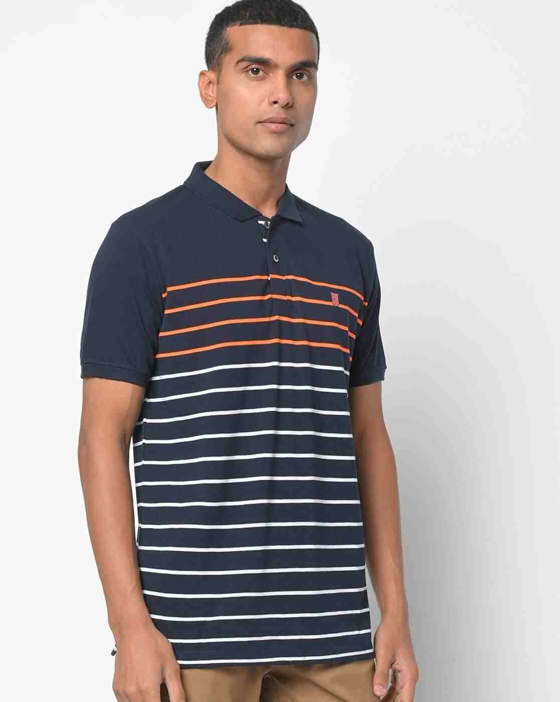 Striped Slim Fit Polo T-shirt