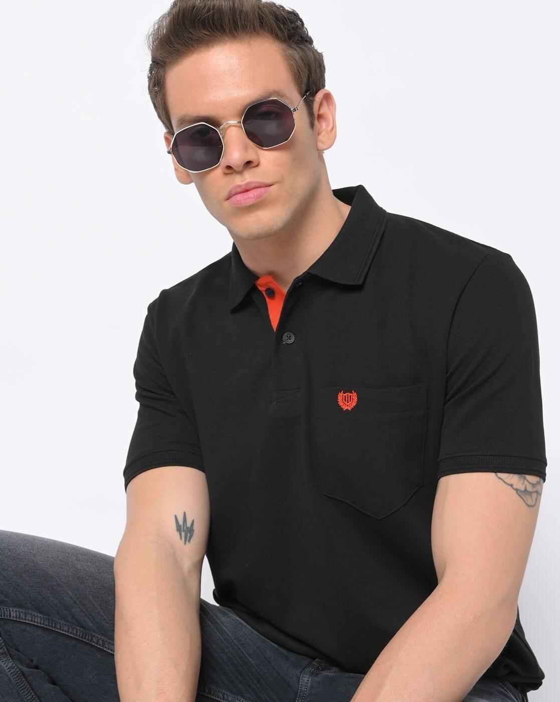 Polo T-shirt with Vented Hem