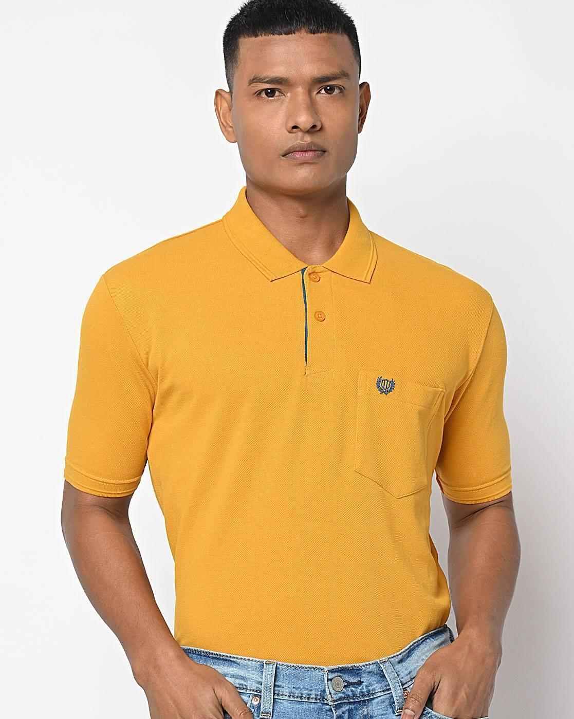 Regular Fit Polo T-Shirt with Vented Hem