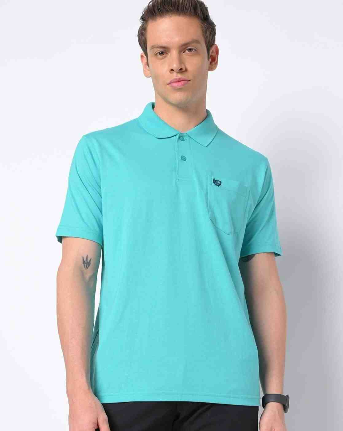 Polo T-shirt with Vented Hem