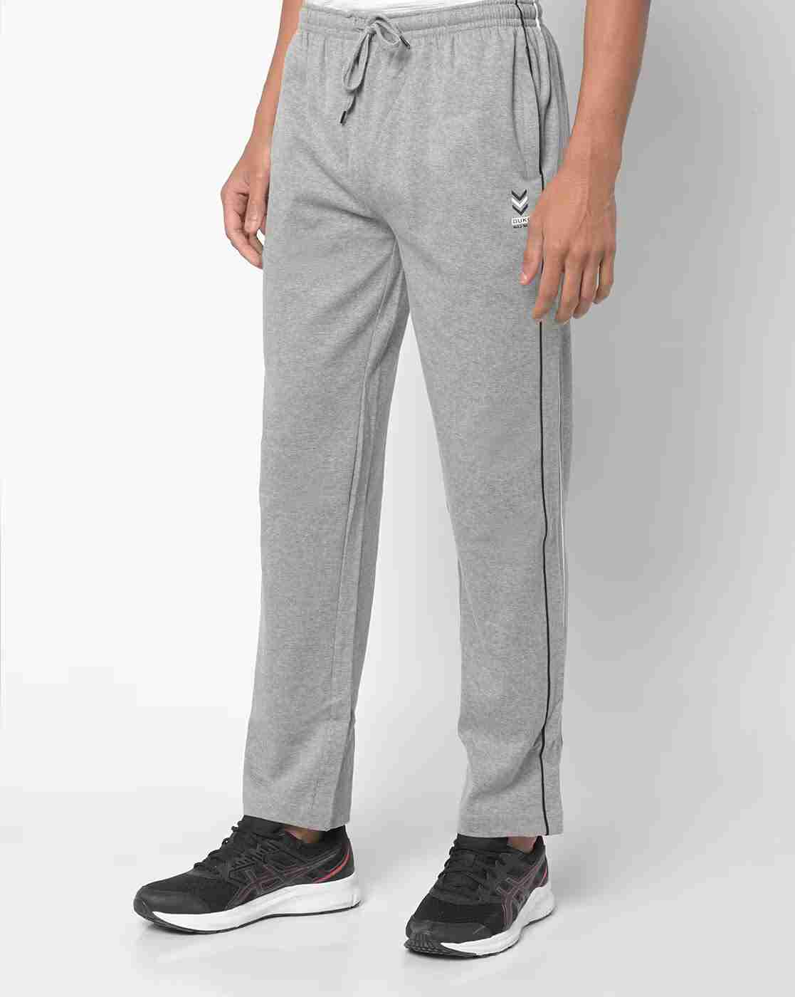 Straight Fit Track Pants with Drawstring Fastening