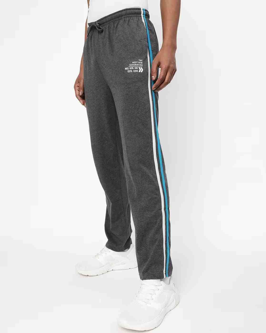 DUKE | Printed Track Pants with Contrast Stripes|0