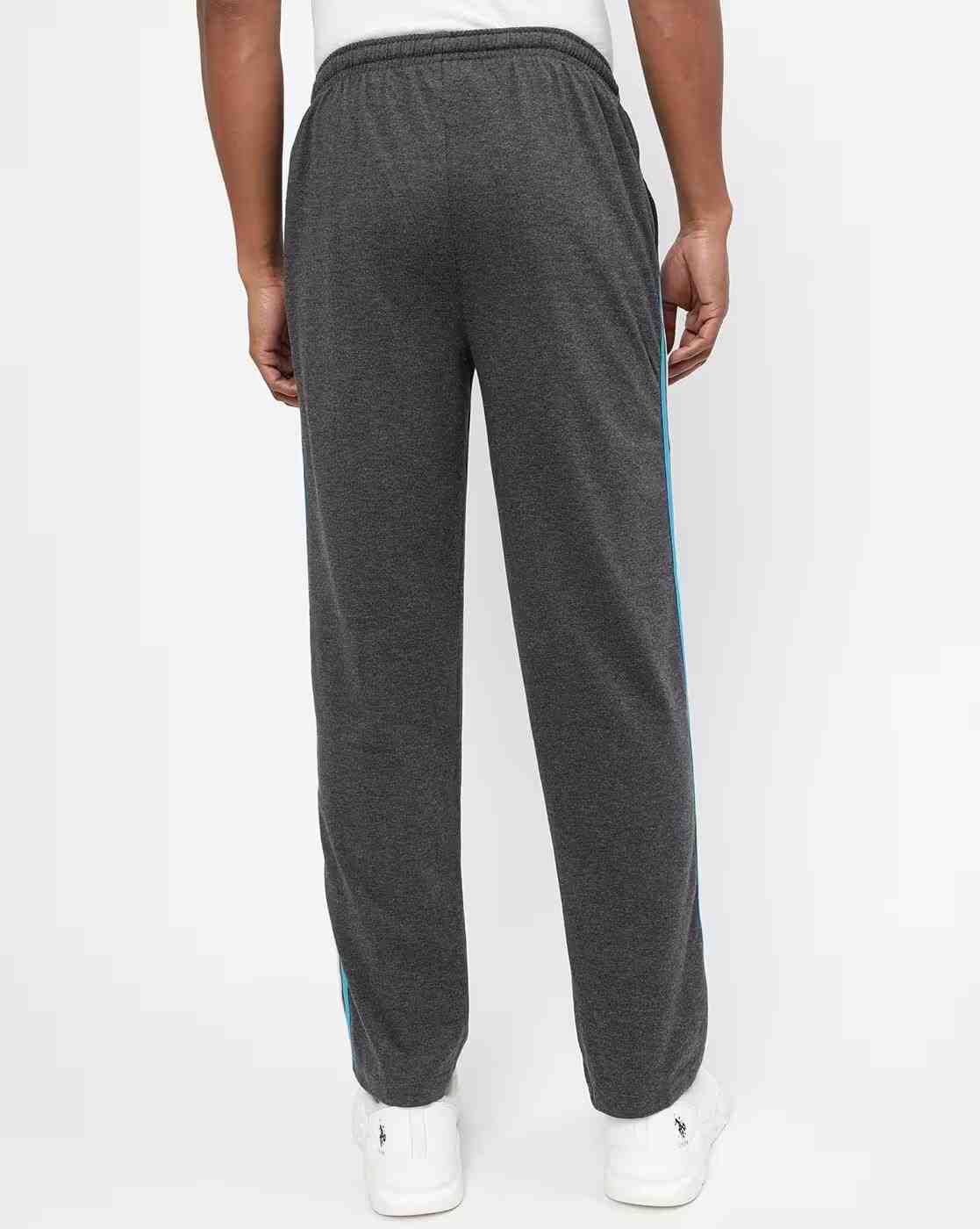 DUKE | Printed Track Pants with Contrast Stripes|2