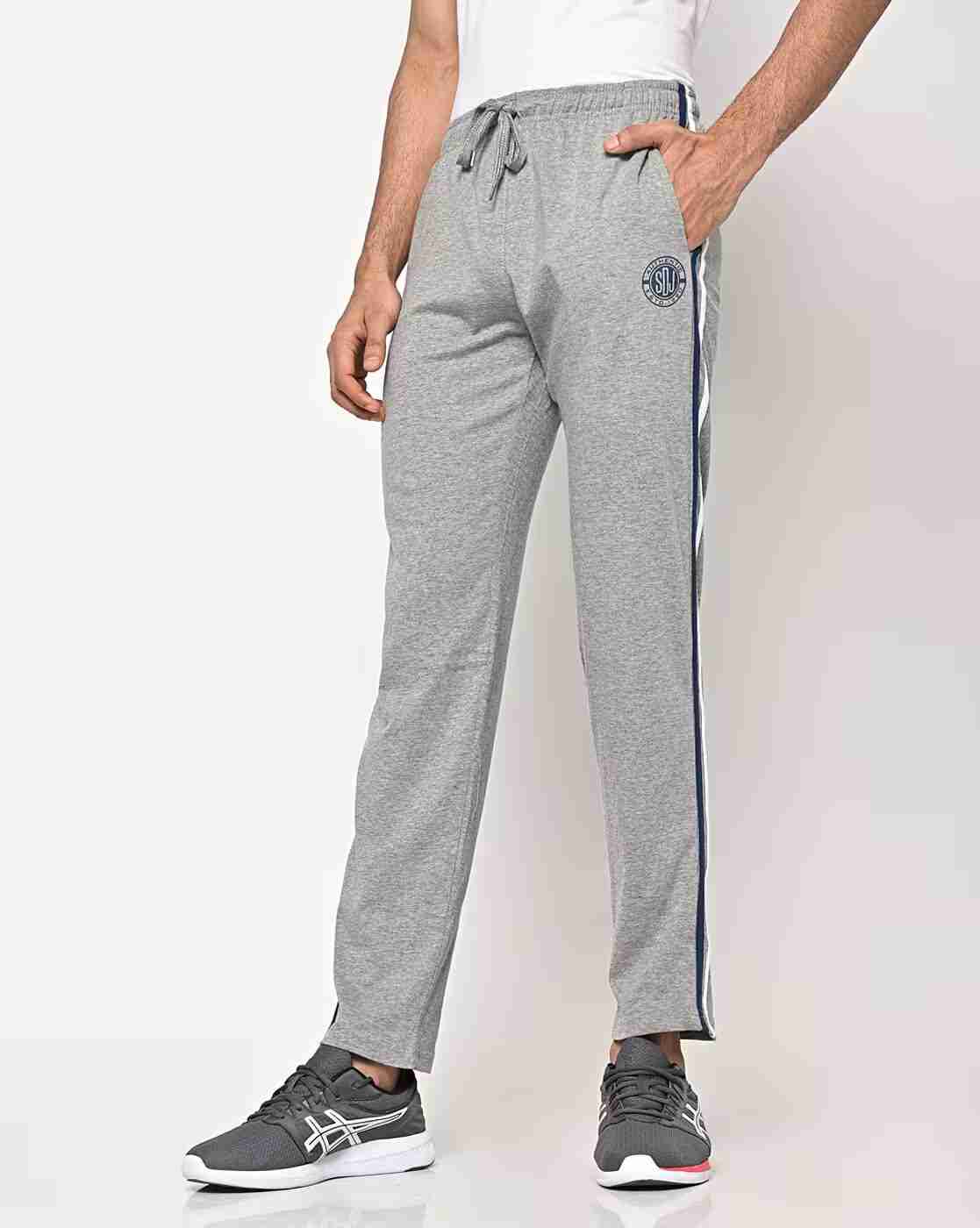 Side Striped Track Pants with Drawstring Fastening