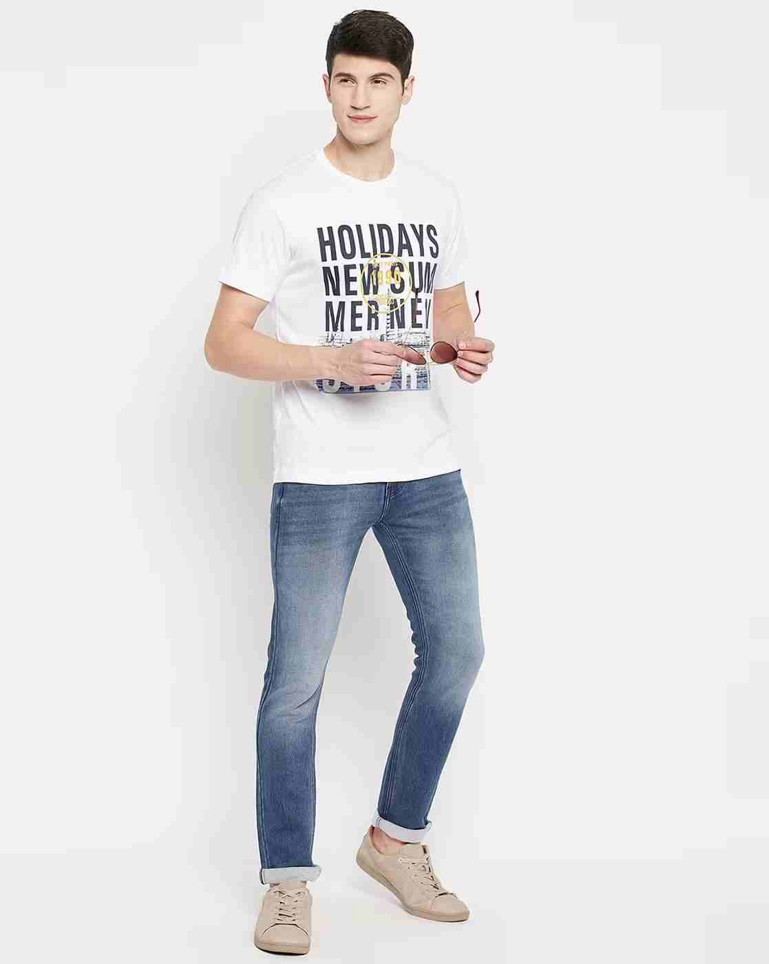 DUKE | Men Mid-Wash Slim Fit Jeans|1