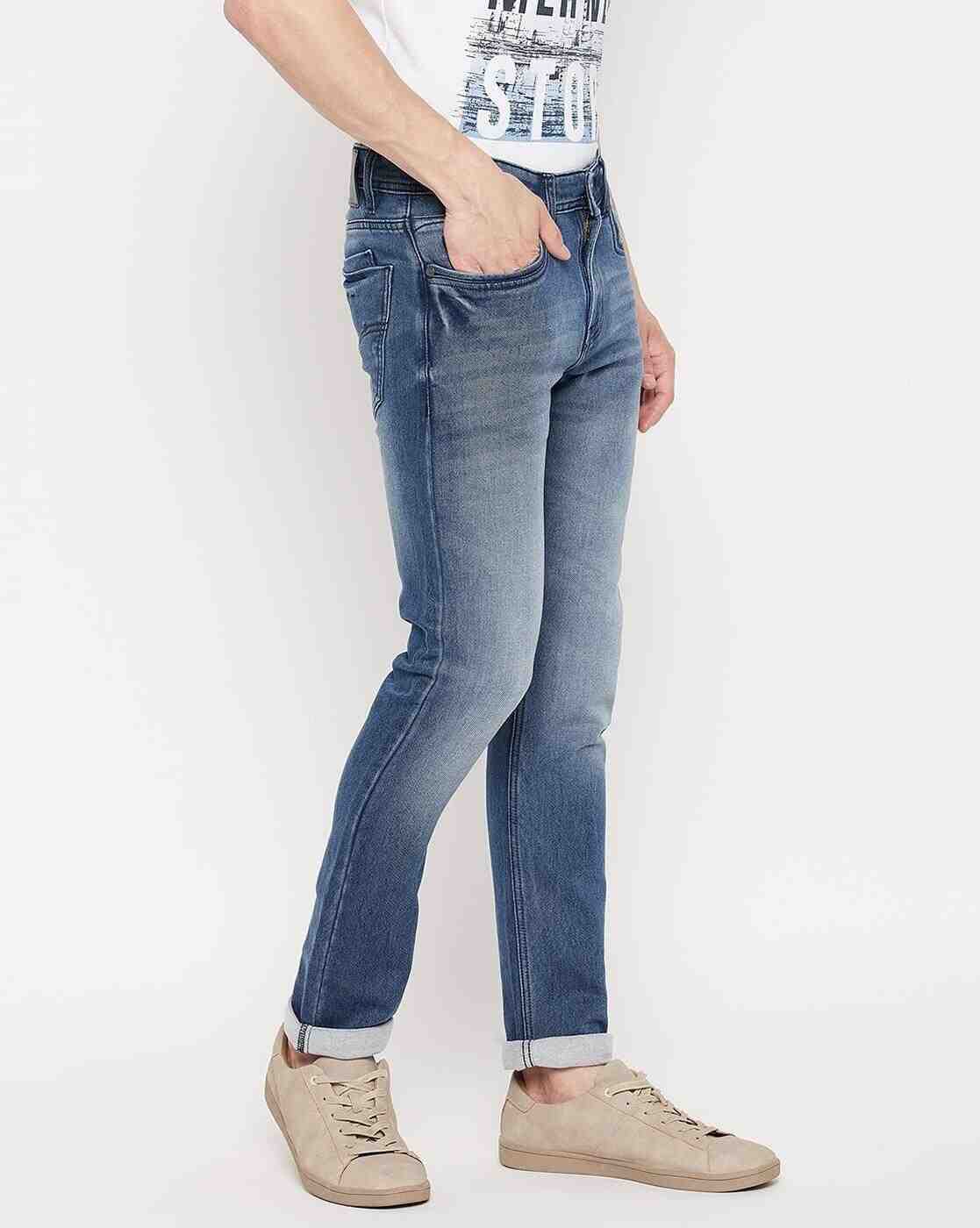 DUKE | Men Mid-Wash Slim Fit Jeans|3
