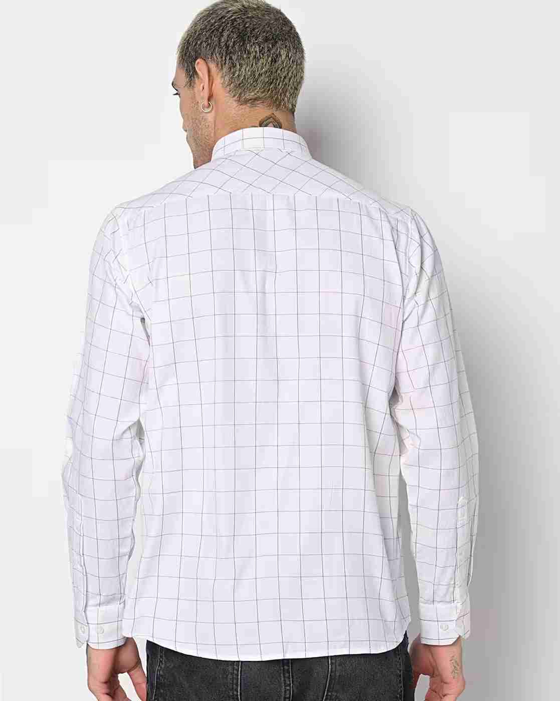 DUKE | Men Checked Slim Fit Shirt with Patch Pocket|2