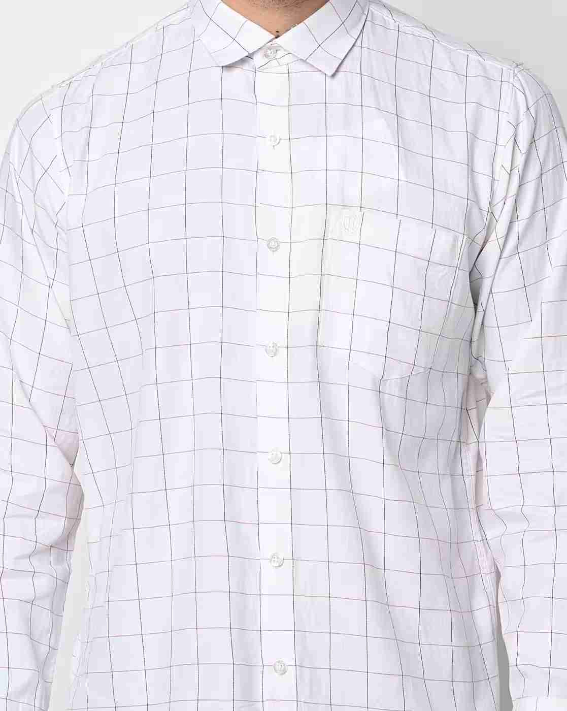 DUKE | Men Checked Slim Fit Shirt with Patch Pocket|4