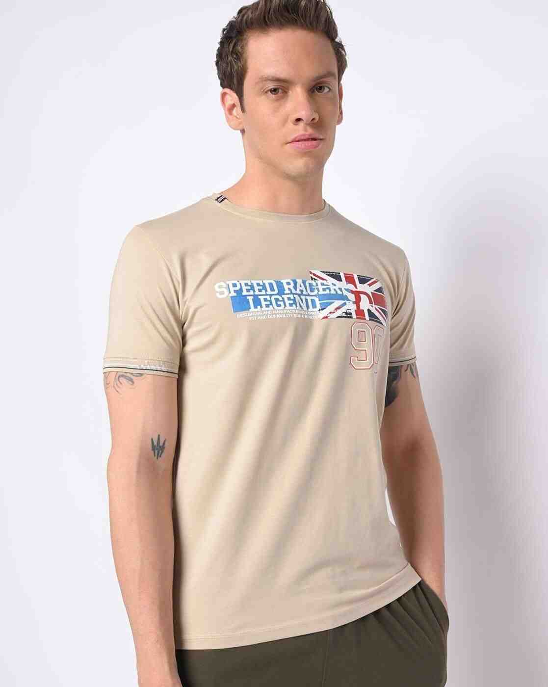 Printed Slim Fit Crew-Neck t-shirt