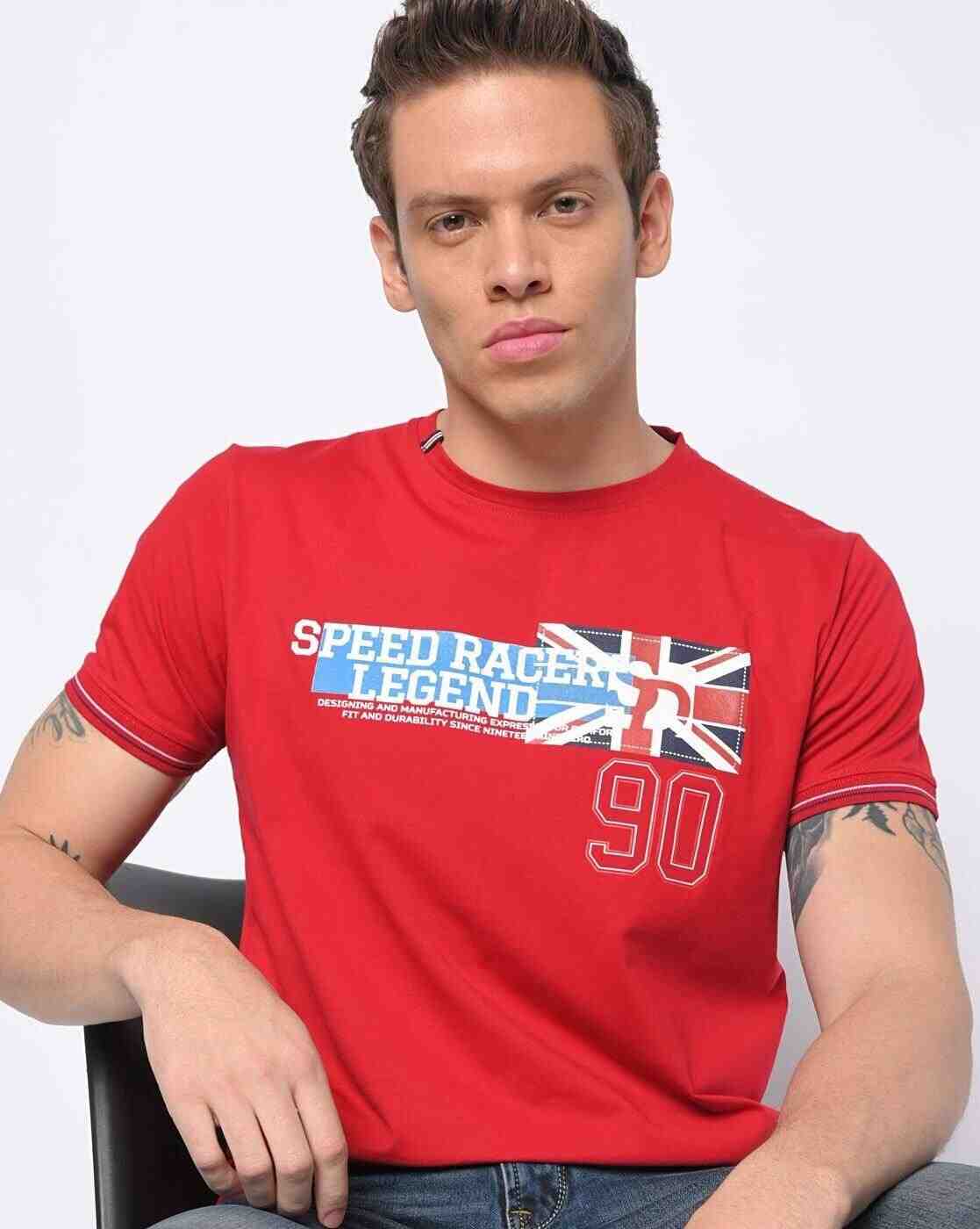 DUKE | Printed Slim Fit Crew-Neck t-shirt|2